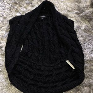 Bebe black knitted sweater vest